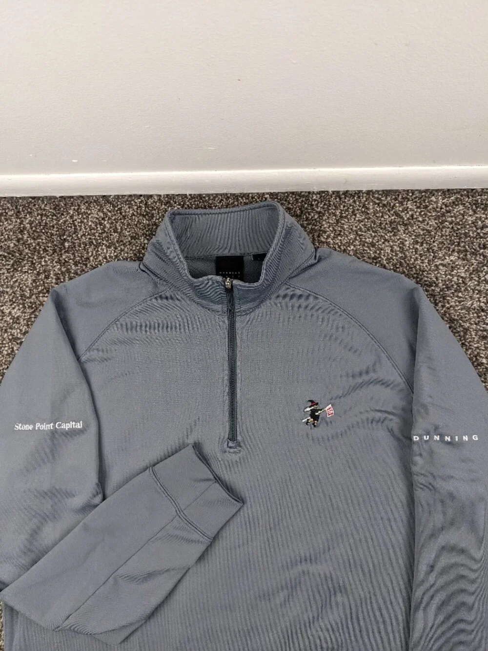 Stanwich Country Club Jacket Dunning Performance 1/4 Zip Pullover Mens Large